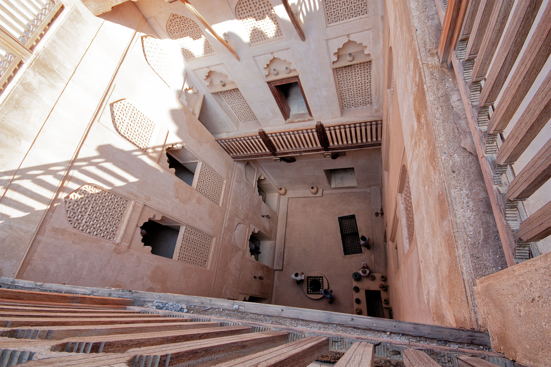 Inside a fort in Oman