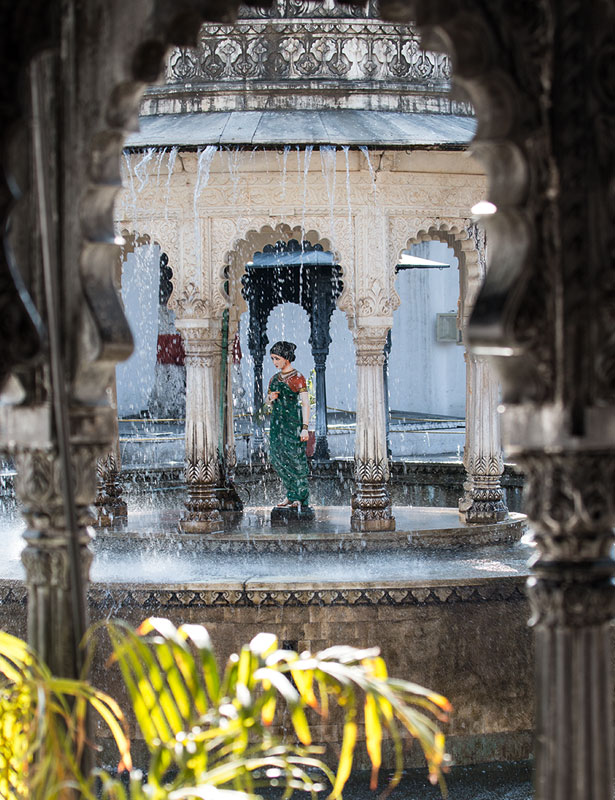 Wasserspiele in Palastgarten