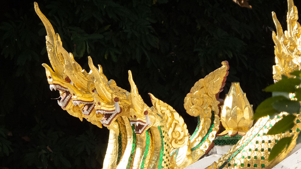 Figur in Laos Tempel