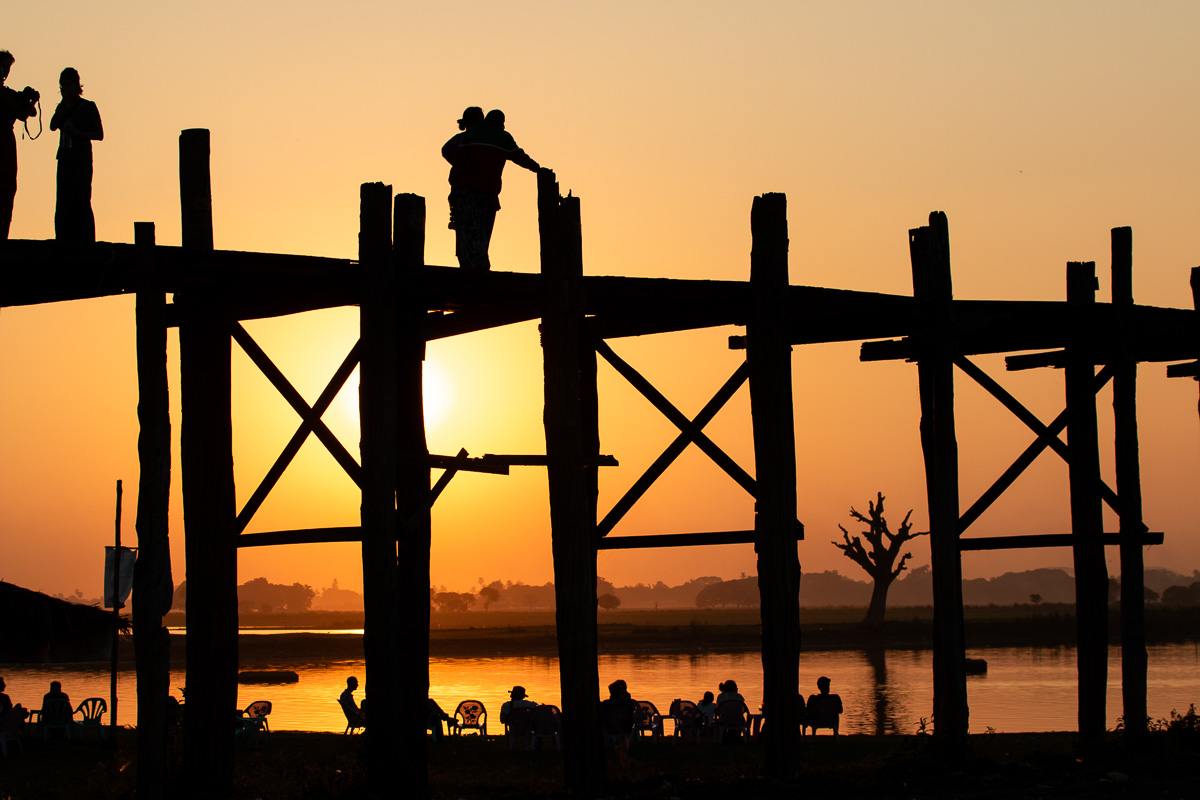 Wooden bridge / Myanmar